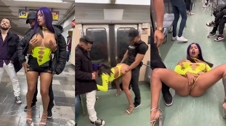 Pack Cogiendo y haciendo squirt en el metro CDMX Onlyfans Exclusivo